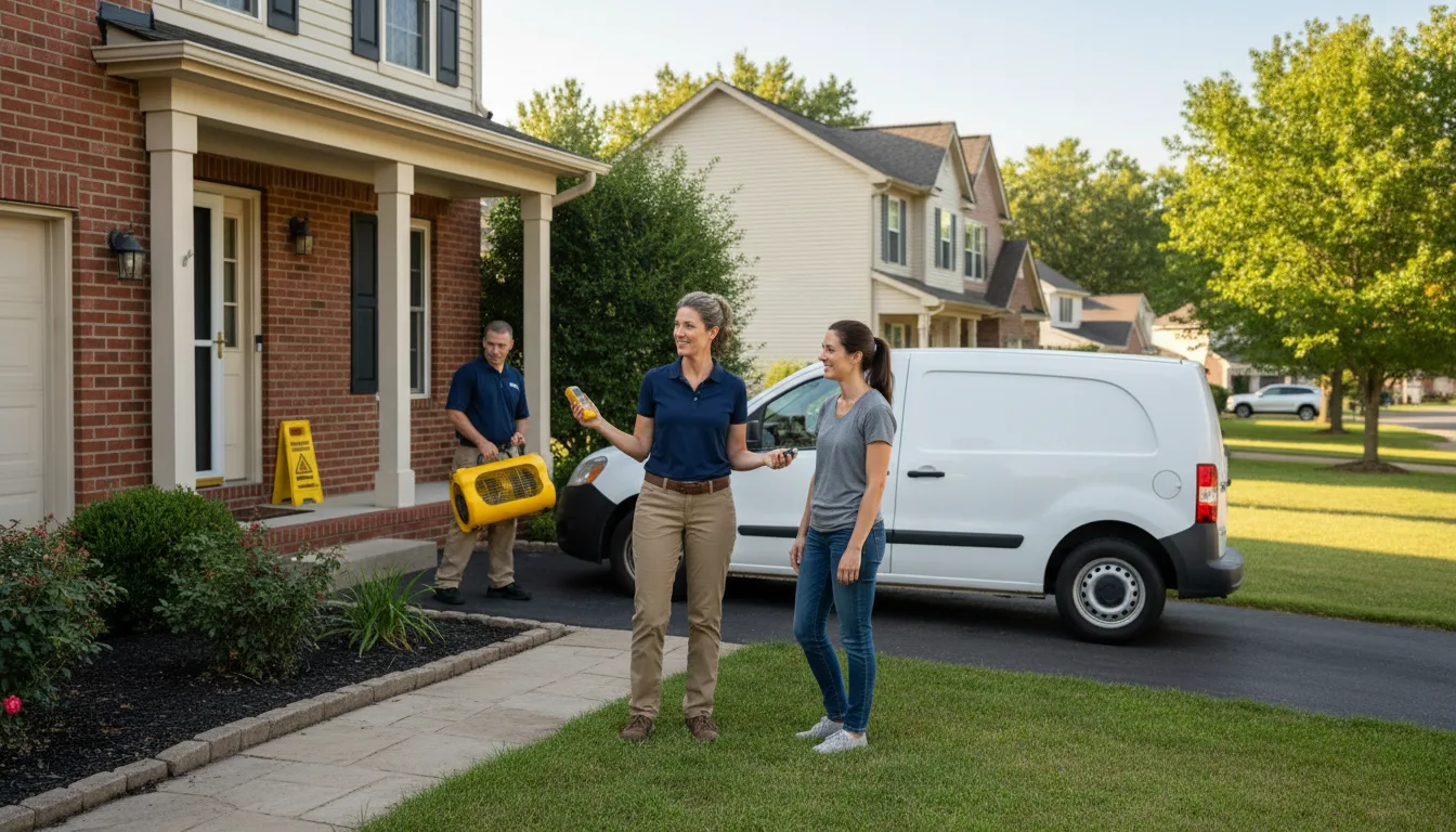 Residential water damage restoration in Ririe, ID